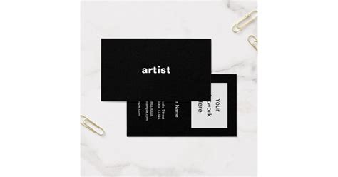 artist business card zazzle