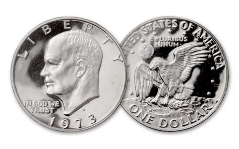 1973 Eisenhower Dollar Complete 5 Pc Set Buproof
