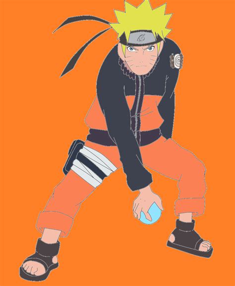 Naruto Uzumaki Rasengan Coloured By Aburamefanforever On Deviantart
