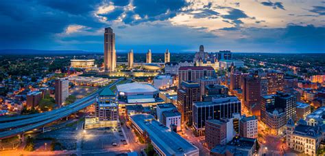 Aerial Panorama Of Albany New York Stock Photo Download Image Now