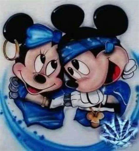 Pin By Reyna Azteca On Cali Chicanos Mickey And Minnie Tattoos