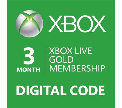 Microsoft Xbox Live Gold Membership 3 Month Subscription
