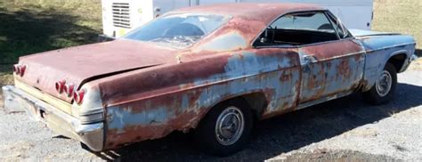 1965 Chevrolet Impala Body Chassis Fastback Rolling Chassis Project Car