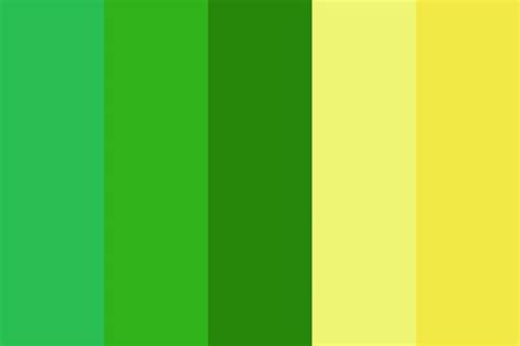 Green And Yellow Day Color Palette Color Palette Yellow Calm Color