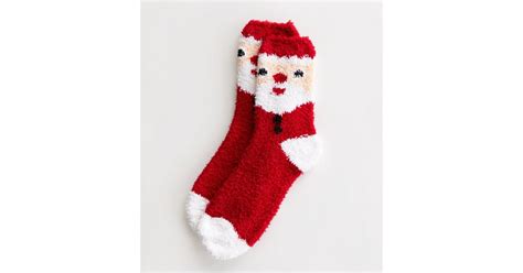 Red Santa Cosy Socks New Look