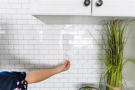 How To Install Peel And Stick Tile Backsplash The Diy Mommy Images