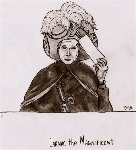 Johnny carson entertained audiences for 30 years as the host of 'the tonight show.' from carnac the magnificent to his very close encounter with a • in one of his most famous sketches, johnny carson channeled his psychic abilities as carnac the magnificent. carson, dressed in a turban and. Carnac The Magnificent by darkmold on DeviantArt