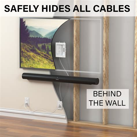 Sanus In Wall Cable Management Kit For Mounted Tv And Soundbar Legrand Av