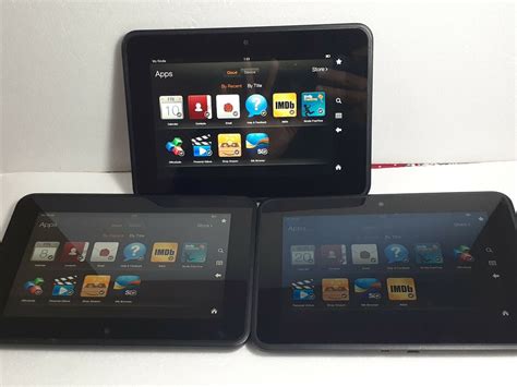 Lot Of 3 Amazon Kindle Fire Hd 7 2nd Generation 16gb Wi Fi 7in