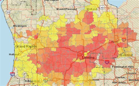 Power Outage Michigan Map – Map Vector