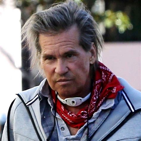 top gun star val kilmer 59 makes rare public appearance with neck covered by scarf and