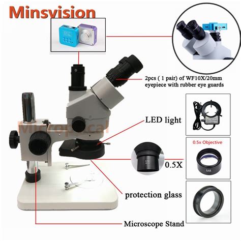 7x 45x Simul Focal Trinocular Microscope With 38mp Hdmi Digital Video Cameras Pcb Circuit Board