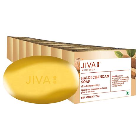 Buy Jiva Ayurveda Haldi Chandan Gm Pack Of Bathing Soap Natural