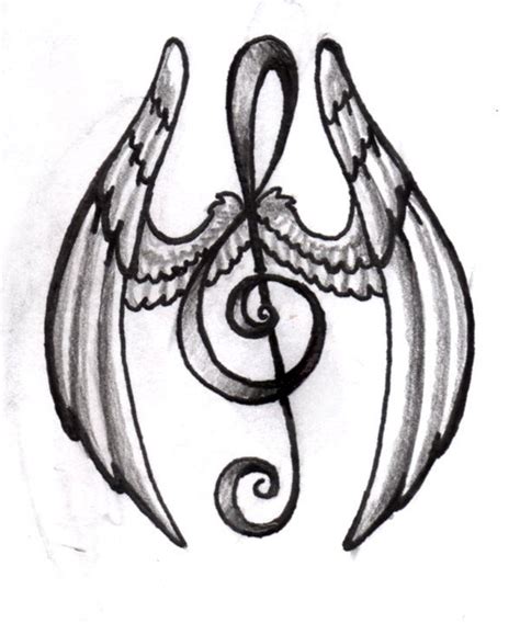 Music Tattoo Designs Angel Tattoo Designs Tattoo Designs Men Music