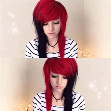 15 Top Pictures Emo Red And Black Hair Dark Red Maybe With A Little