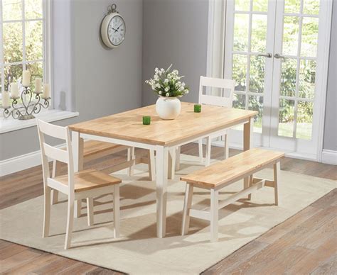 Posted by abdul in dining, living room furniture, dining tables & chairs in eastbourne. Chiltern 150cm Oak and Cream Dining Set with Benches and ...