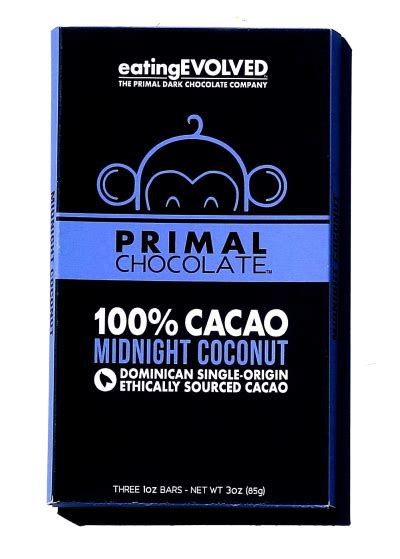 Eating Evolved - Midnight Coconut - 100% Cacao | Eating evolved, Clean sweets, Chocolate company