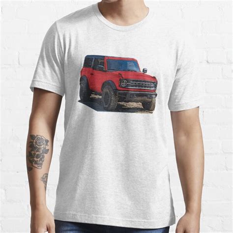 2021 Race Red Ford Bronco 2 Door T Shirt For Sale By Woreth