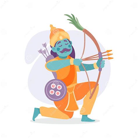 Ancient Indian Hindu Rudra God And Deity Vector Illustration Stock