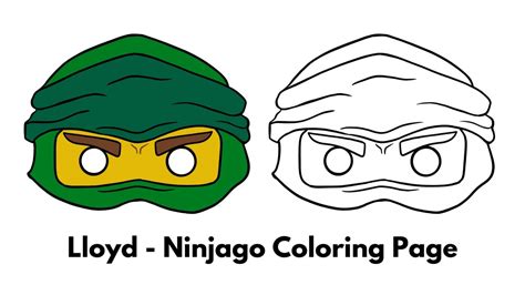 Ninjago Coloring Page Mask Printable - Joy in Crafting