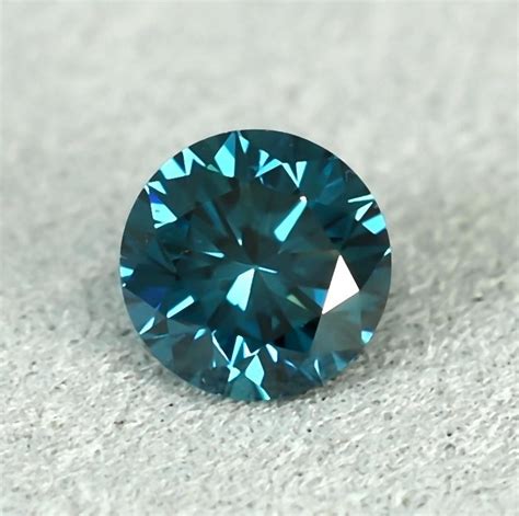 Diamond 047 Ct Brilliant Fancy Deep Greenish Blue Catawiki