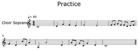 Practice Sheet Music For Choir Aahs