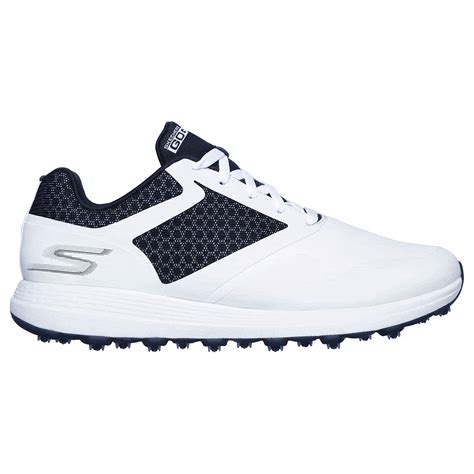 Skechers Go Golf Comfort Max Mens Golf Shoes White Navy