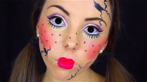 Creepy Cracked Doll Makeup Tutorial Melanie Martinez Inspired Youtube
