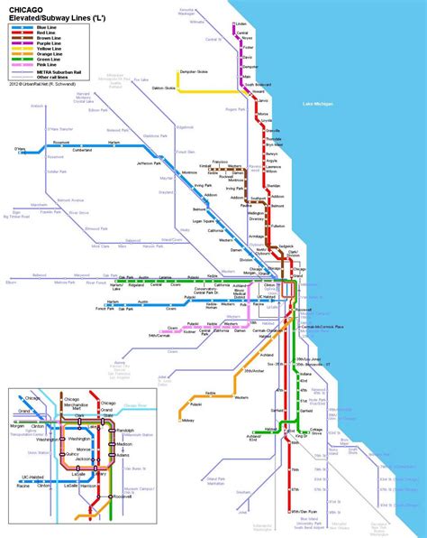 Chicago Subway Map Printable