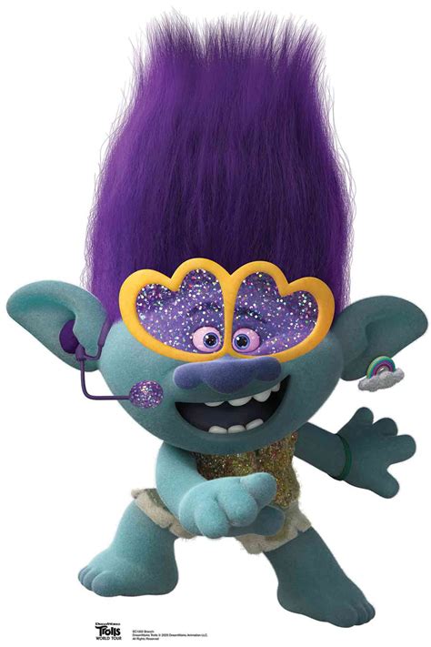 princess poppy punk troll official trolls world tour lifesize cardboard cutout