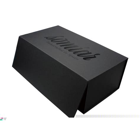 Black Folding Cardboard Storage Magnetic Box