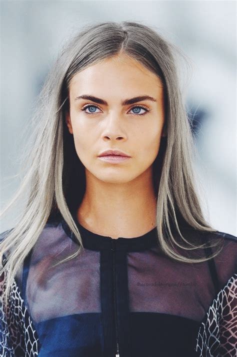 Cara Delevingne Grey Hair Looks Silver Grey Hair Dying Your Hair