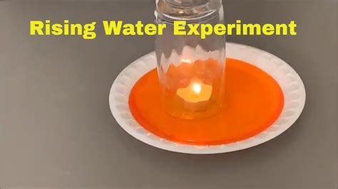 Rising Water Experiment Water Rising Science Experiment With