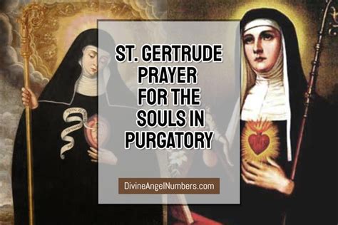 St Gertrude Prayer For The Souls In Purgatory 1000 Souls