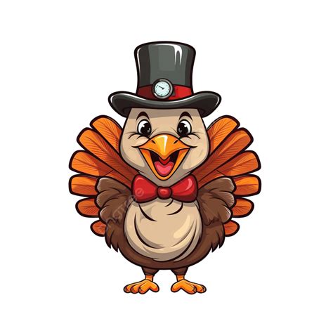 vector illustration of a happy thanksgiving celebration design with cartoon turkey turkey bird