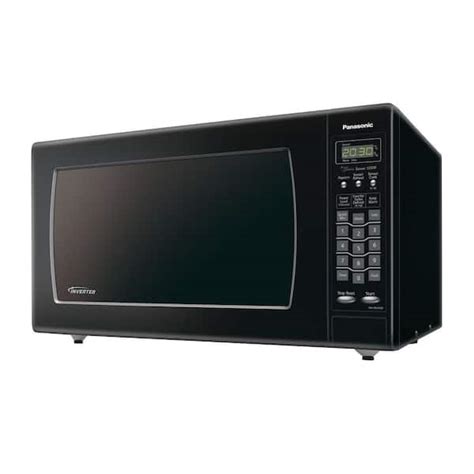 Panasonic 22 Cu Ft Countertop Microwave In Black Nn Sn942b The
