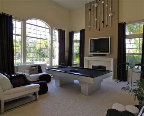 Best tv mounts for the home. Contemporary Game Room with High ceiling, Rizzy Home Shag ...