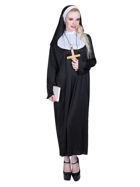 Hot Koop Halloween Sexy Nun Cosplay Kostuums Volwassen Carnaval Kostuum