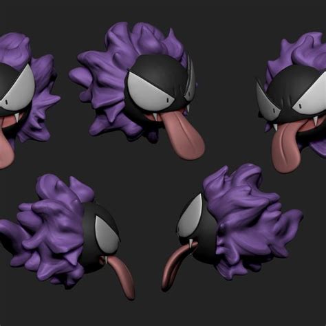 Download Stl File Pokemon Gastly With 2 Different Poses 3d Printing