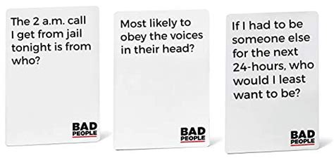 Bad People Nsfw Brutal Expansion Pack 100 New Question Cards The