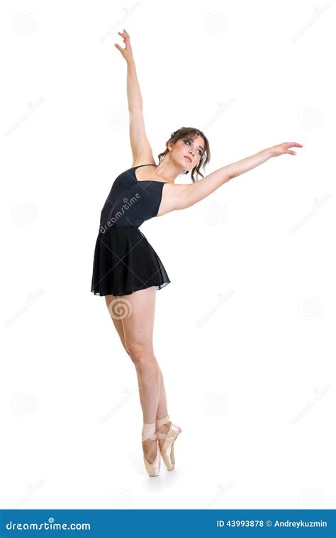 Young Ballet Dancer Girl Isolated Stock Photo Image 43993878