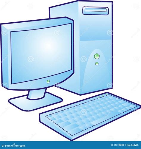 Computer Stock Illustration Illustration Of Processor 11316233