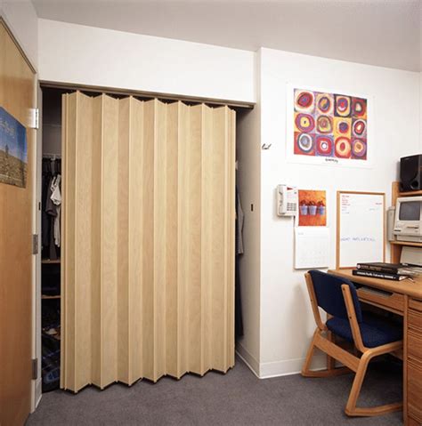 Bedroom, living room, bathroom, and even a dressing room can all benefit from the rustic aesthetic. Woodfold 140 Accordion Door | Barn Door Hardware