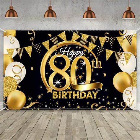 Uk 80th Birthday Banners