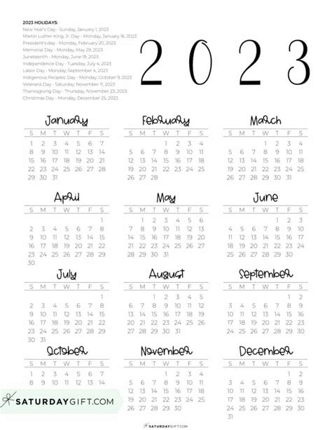 Printable 2023 Calendar With Federal Holidays Wikidates Org Riset