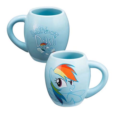 My Little Pony Rainbow Dash 18 Oz Oval Ceramic Mug Vandor My