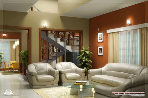 Beautiful Living Room Rendering Kerala Home Design And Floor Plans
