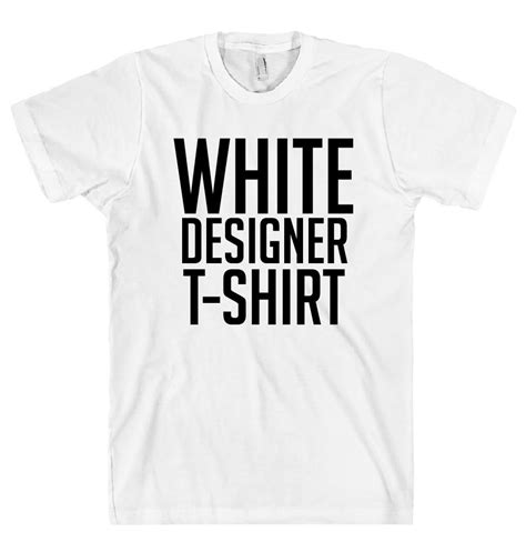 White Designer T Shirt Shirtoopia