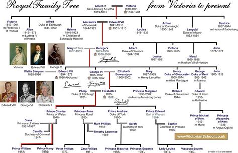 Arbre Genealogique Famille Royale Anglaise Depuis Victoria - Communauté