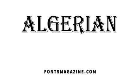 Algerian font custom preview tool. Algerian Font Download - Fonts Magazine